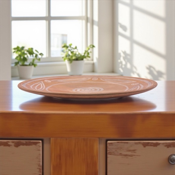 Hand-Carved Kenyan Soapstone Decorative Plate, 12” Tribal Pattern Wall Table Art - Picture 4 of 13